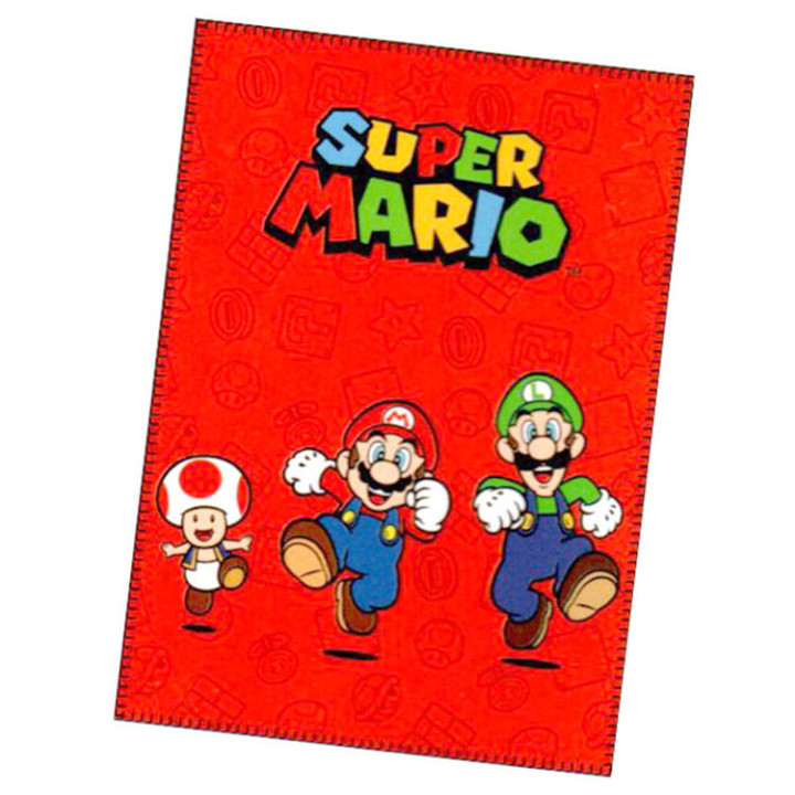 Koc polarowy: Super Mario: Mario, Luigi i Toad 100x140cm