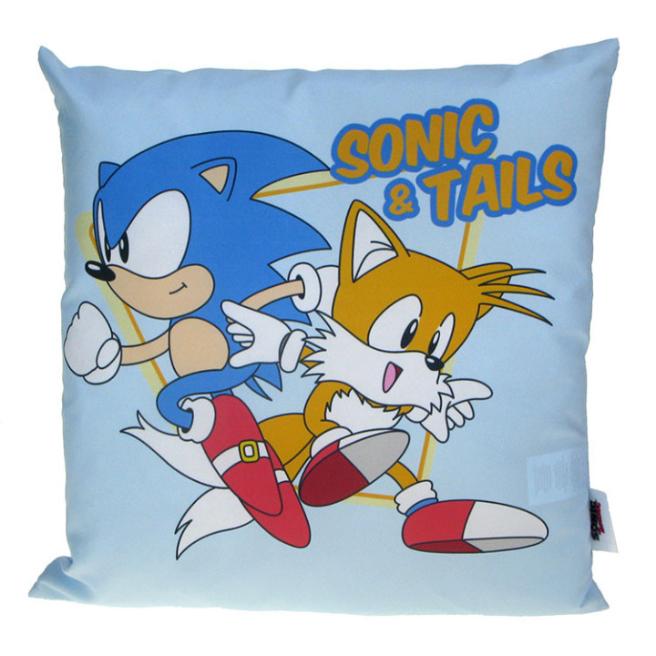 Sonic the Hedgehog - miękka poduszka dekoracyjna Sonic i Tails