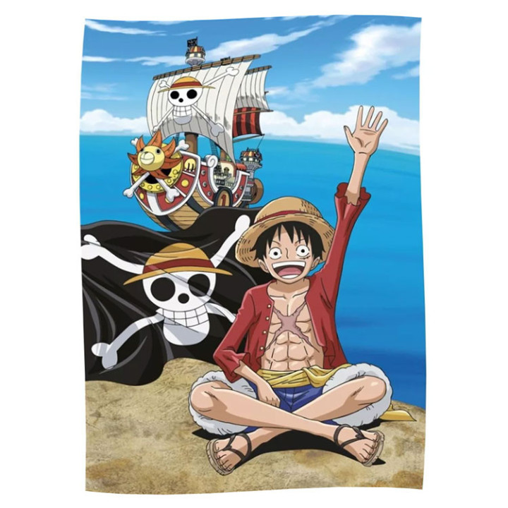 Koc polarowy One Piece: Monkey D. Luffy i statek Thousand Sunny
