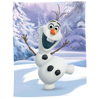 Koc polarowy Frozen II : Kraina Lodu II - Bałwanek Olaf 130cm x 170cm