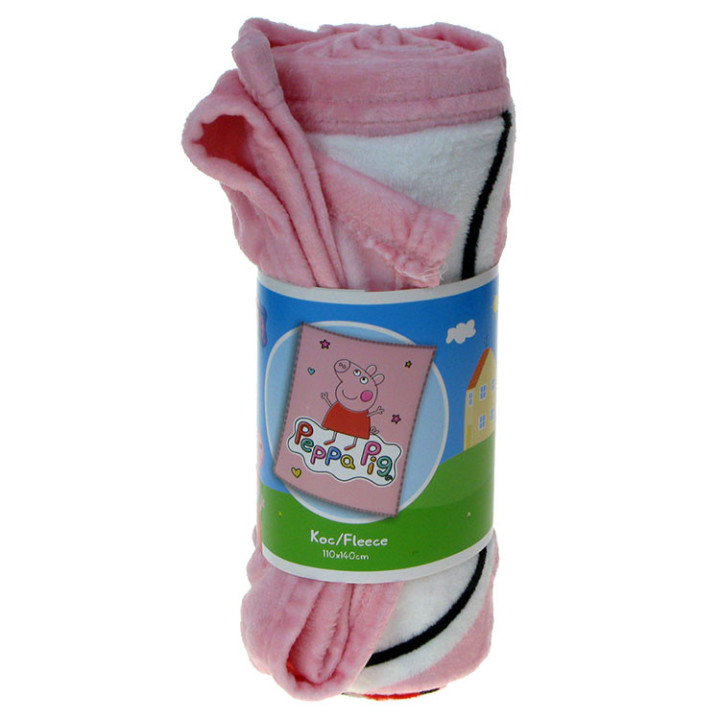 Koc pluszowy Świnka Peppa 110cm x 140cm