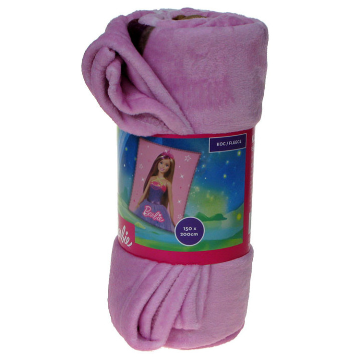 Koc pluszowy Barbie 150cm x 200cm