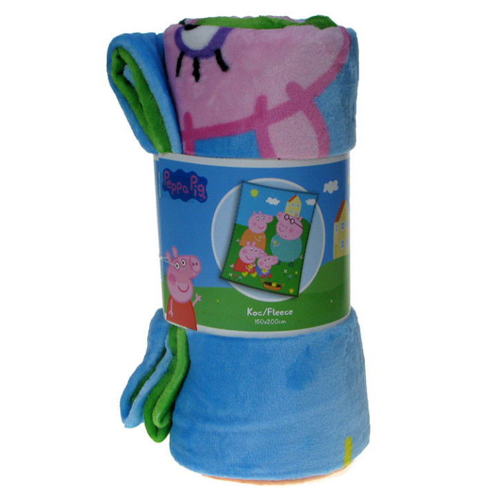 Koc pluszowy Świnka Peppa 150cm x 200cm