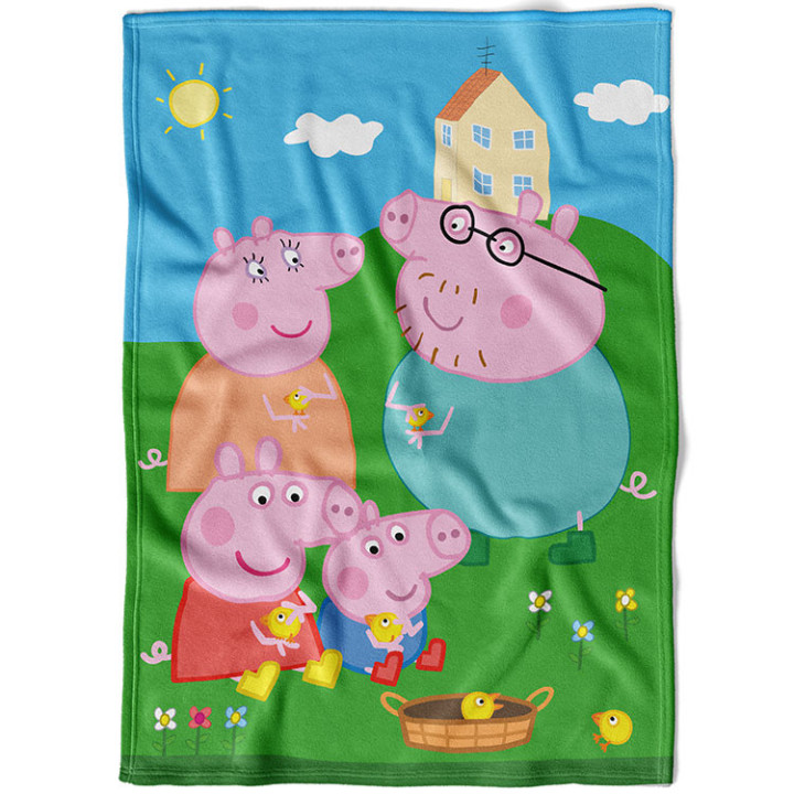 Koc pluszowy Świnka Peppa 150cm x 200cm