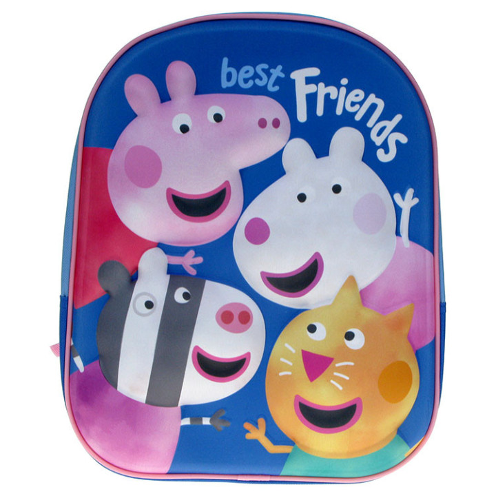 Plecak 3D Świnka Peppa: Peppa, Suzy, Zoe i Candy