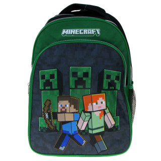 Plecak szkolny trzykomorowy Minecraft