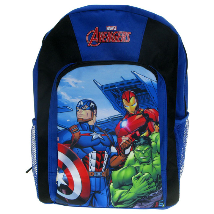 Plecak Marvel Avengers z kieszonką - Iron Man, Kapitan Ameryka i Hulk