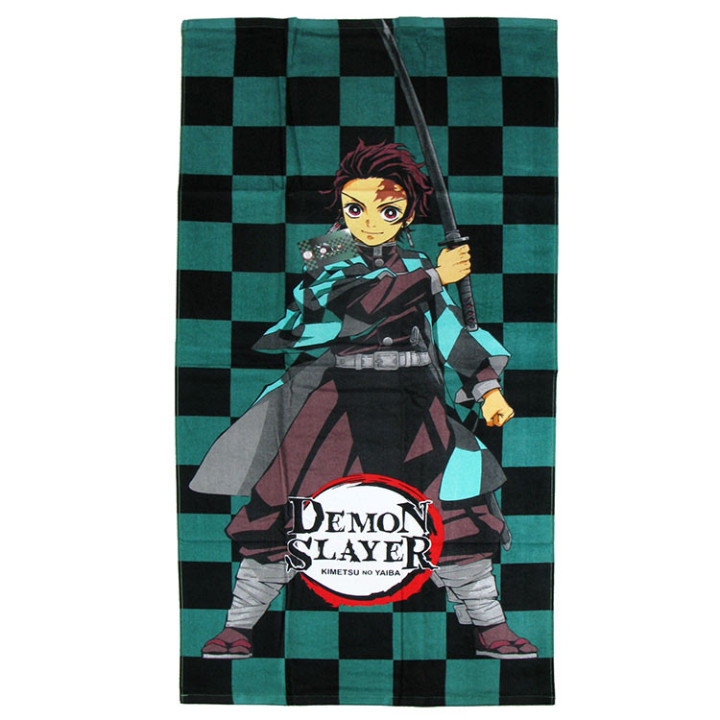 Ręcznik kąpielowy, plażowy Demon Slayer (Miecz zabójcy demonów)