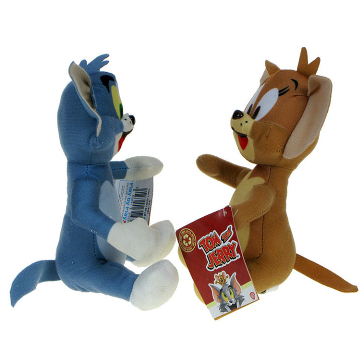 Tom i Jerry - bajkowy komplet maskotek: myszka Jerry i kot Tom