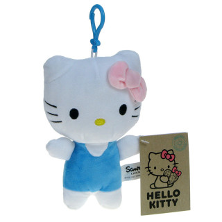 Hello Kitty - maskotka kotka Kitty z breloczkiem 18cm (niebieska)