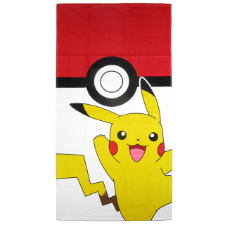 Ręcznik kąpielowy Pokemon Pikachu i Pokeball