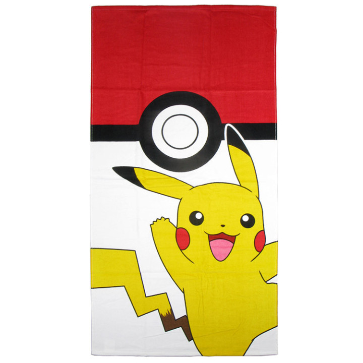 Ręcznik kąpielowy Pokemon Pikachu i Pokeball