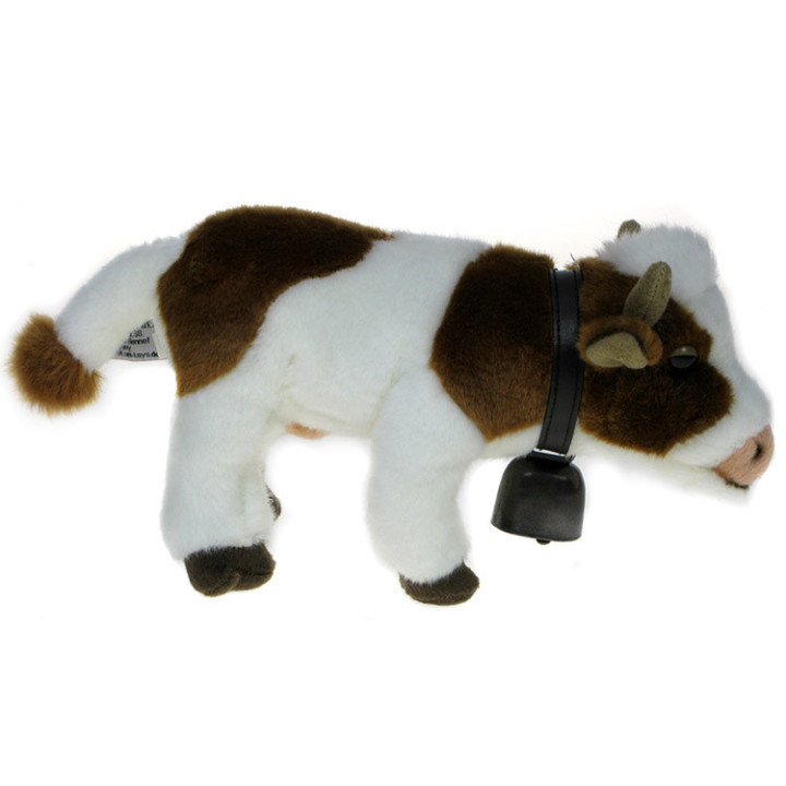 Maskotka Krowa z dzwonkiem 24cm