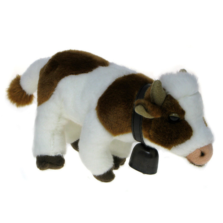 Maskotka Krowa z dzwonkiem 24cm