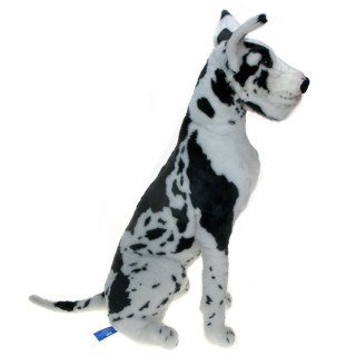 Maskotka Pies Dog niemiecki (Arlekin) siedzący 60cm