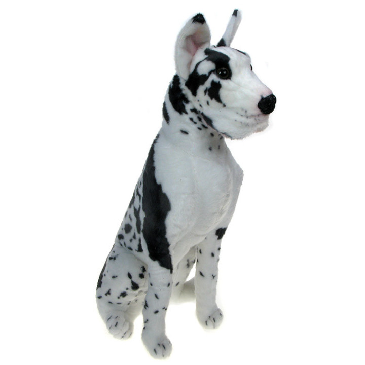 Maskotka Pies Dog niemiecki (Arlekin) siedzący 60cm