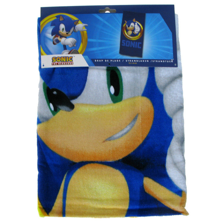 Ręcznik kąpielowy, plażowy Sonic the Hedgehog