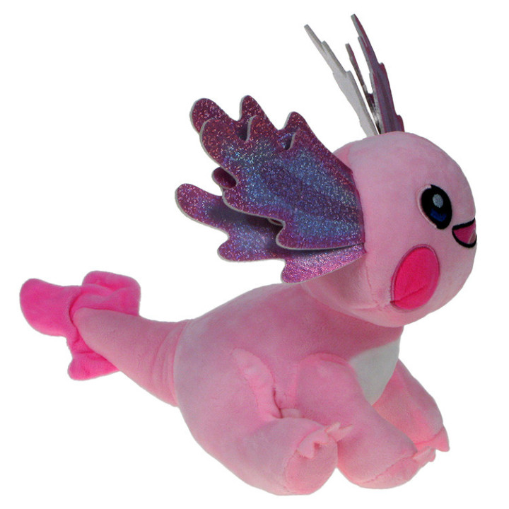 Zwierzaki cudaki: Maskotka Axolot różowy 30cm