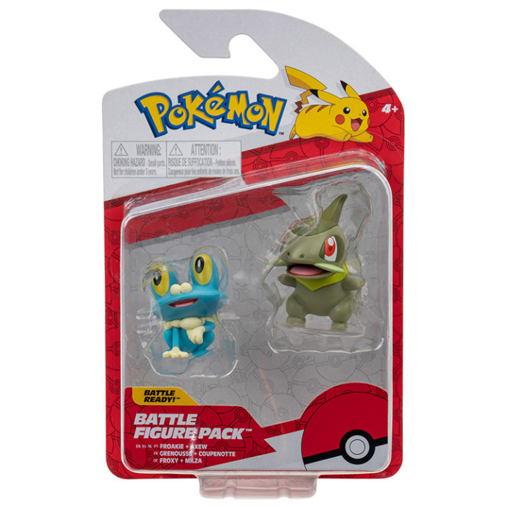 Pokemon - komplet 2 figurek - 42453 Froakie + Axew