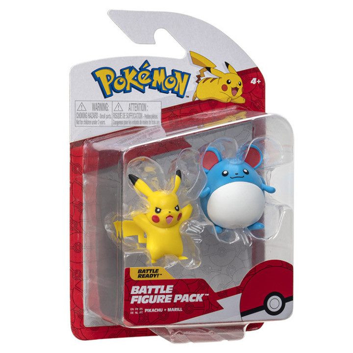 Pokemon - komplet 2 figurek - 42454 Pikachu + Marill