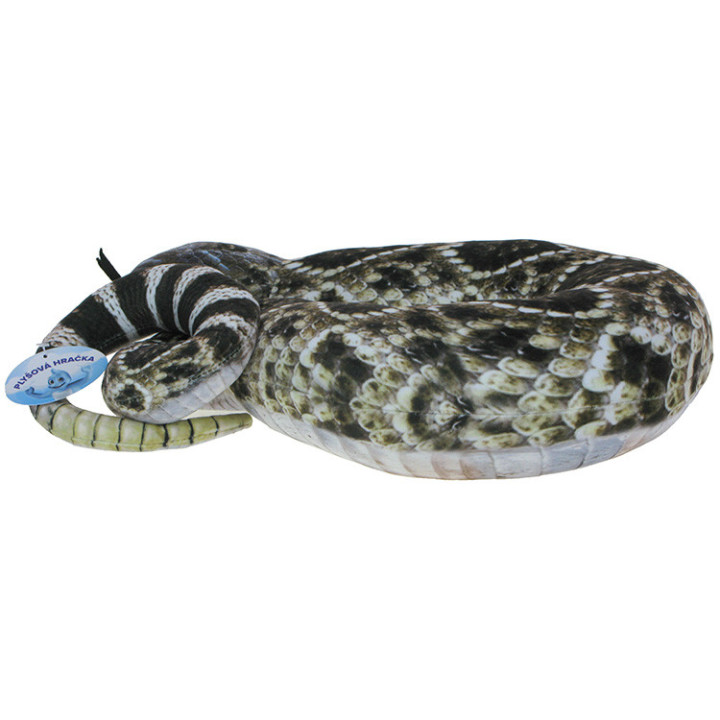 Pluszowe Barwne Zoo: Maskotka - Poduszka: Wąż (grzechotnik diamnetowy)
