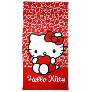Ręcznik kąpielowy, plażowy Hello Kitty 70 x 140cm