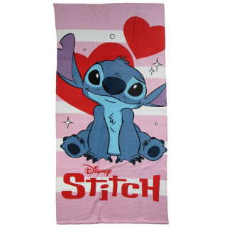 Ręcznik kąpielowy, plażowy, z bawełny, z bajki Lilo i Stitch: Stitch 140cm x 70cm