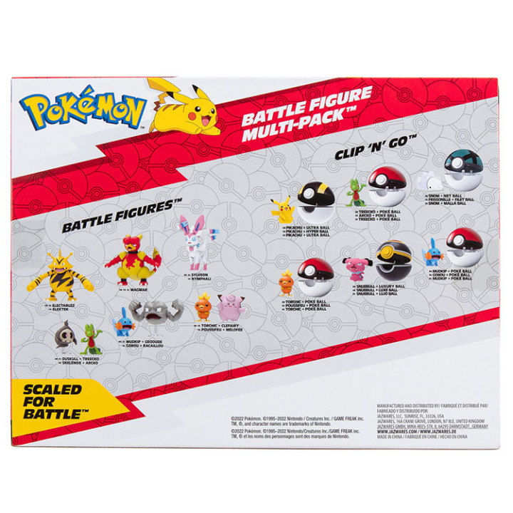 Pokemon - komplet 6 figurek - Battle figure multi pack
