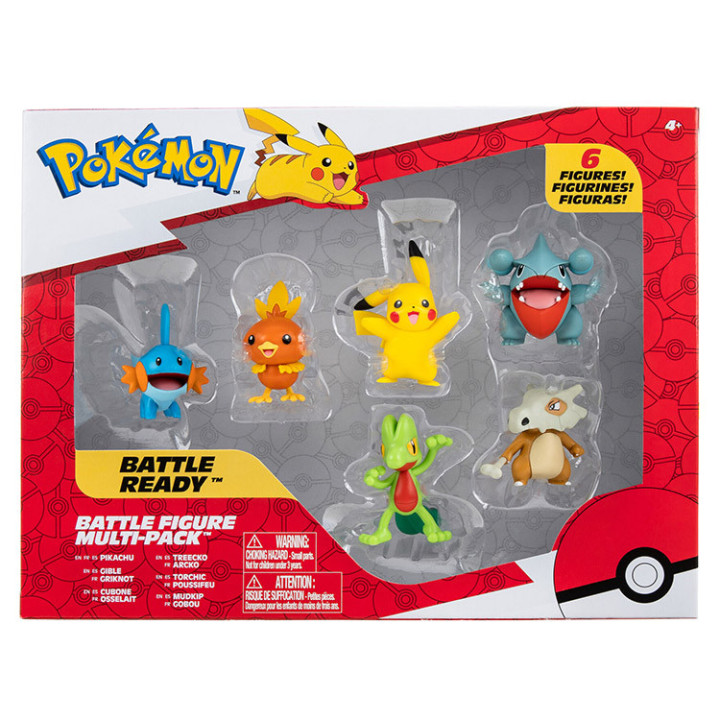 Pokemon - komplet 6 figurek - Battle figure multi pack