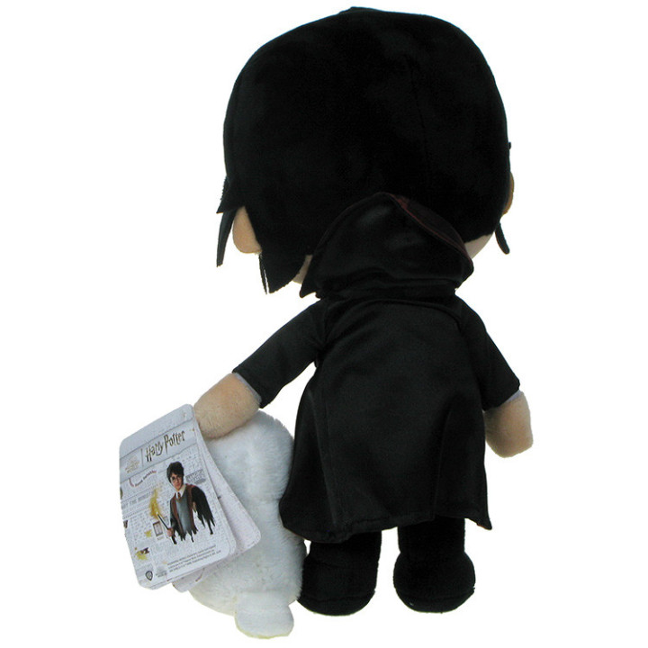 Harry Potter - zestaw maskotek: Harry Potter w stroju ucznia Hogwartu i sowa Hedwiga 33/10cm