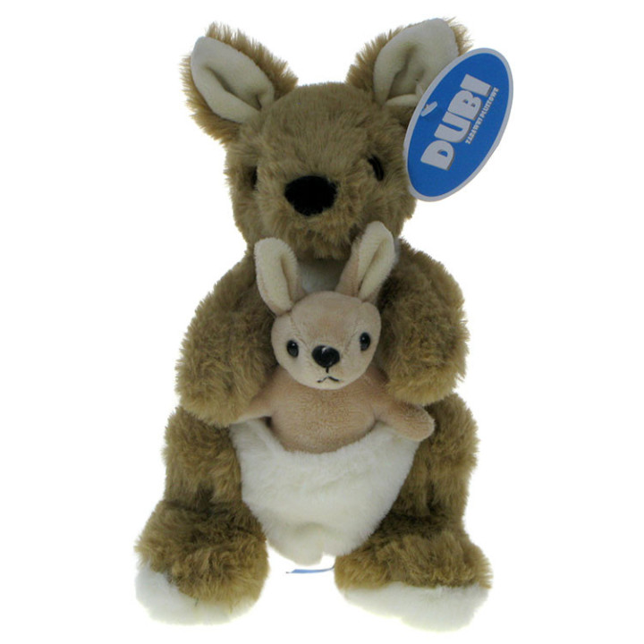 Maskotka Kangur z młodym 24cm