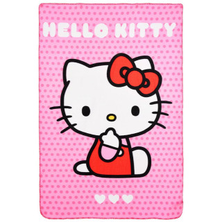 Koc polarowy Kotka Hello Kitty 100cm x 150cm