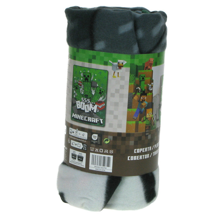 Koc polarowy Minecraft: 100cm x 140cm (352754)