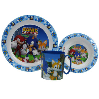 Zestaw naczyń dla dzieci (microwaveable plastic) - Sonic the Hedgehog
