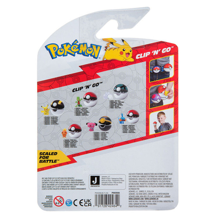 Pokemon - figurka+kula - Clip'n'go - Snubbull + Luxury Ball