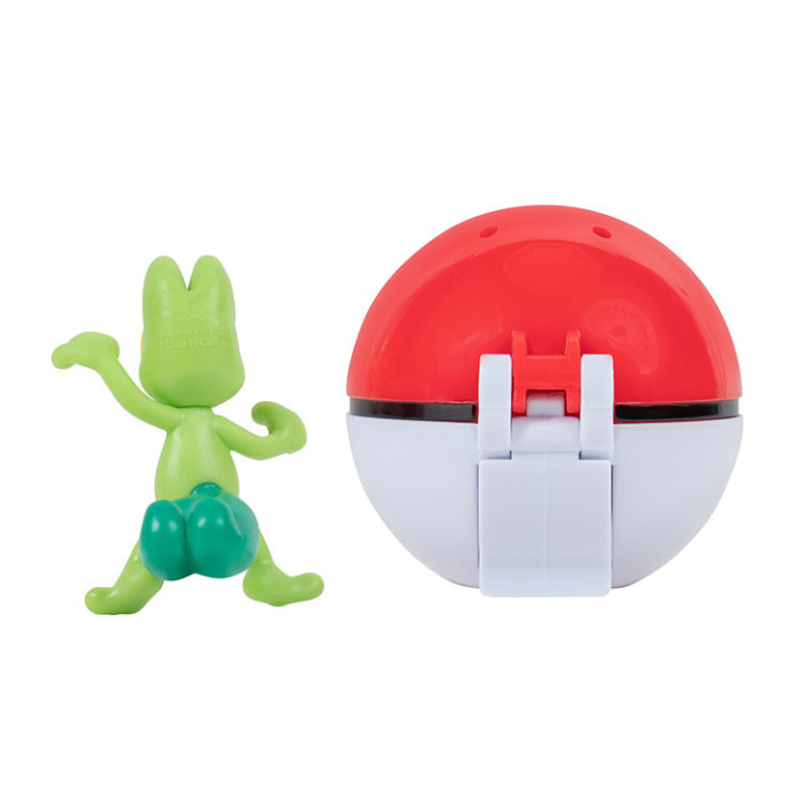 Pokemon - figurka+kula - Clip'n'go - Treecko + Poke Ball
