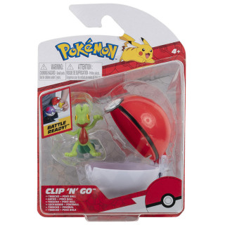 Pokemon - figurka+kula - Clip'n'go - Treecko + Poke Ball