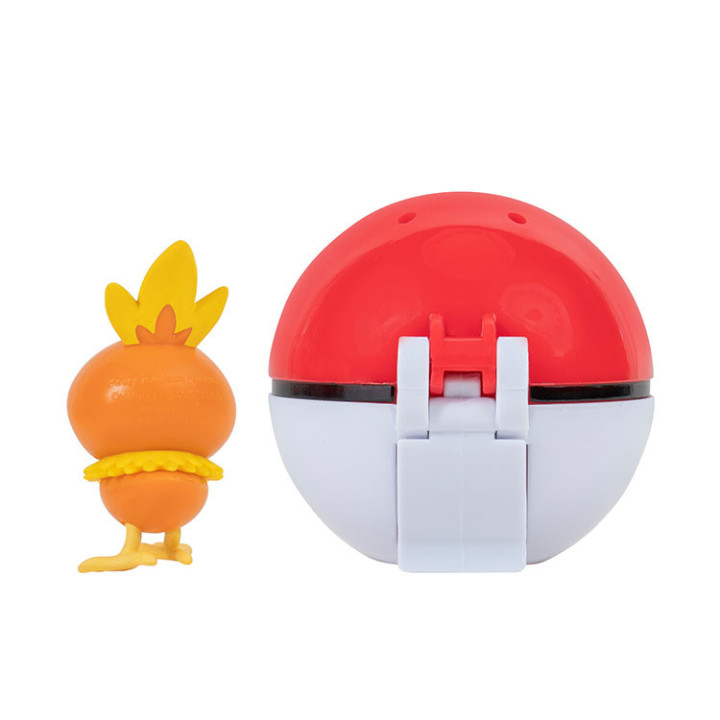 Pokemon - figurka+kula - Clip'n'go - Torchic + Poke Ball