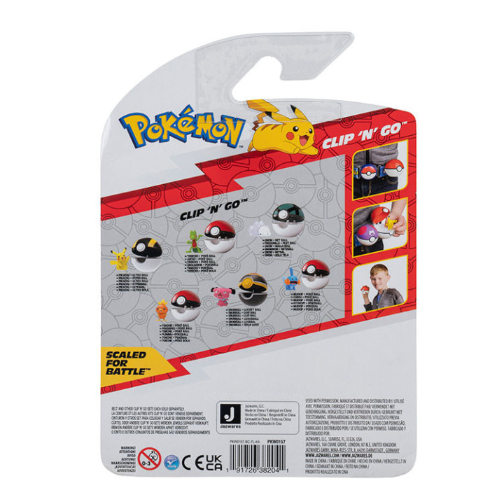 Pokemon - figurka+kula - Clip'n'go - Torchic + Poke Ball