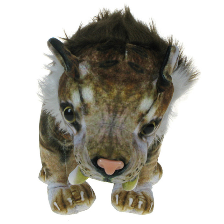 Prehistoryczne Zoo: Maskotka Tygrys Szablozębny 40cm