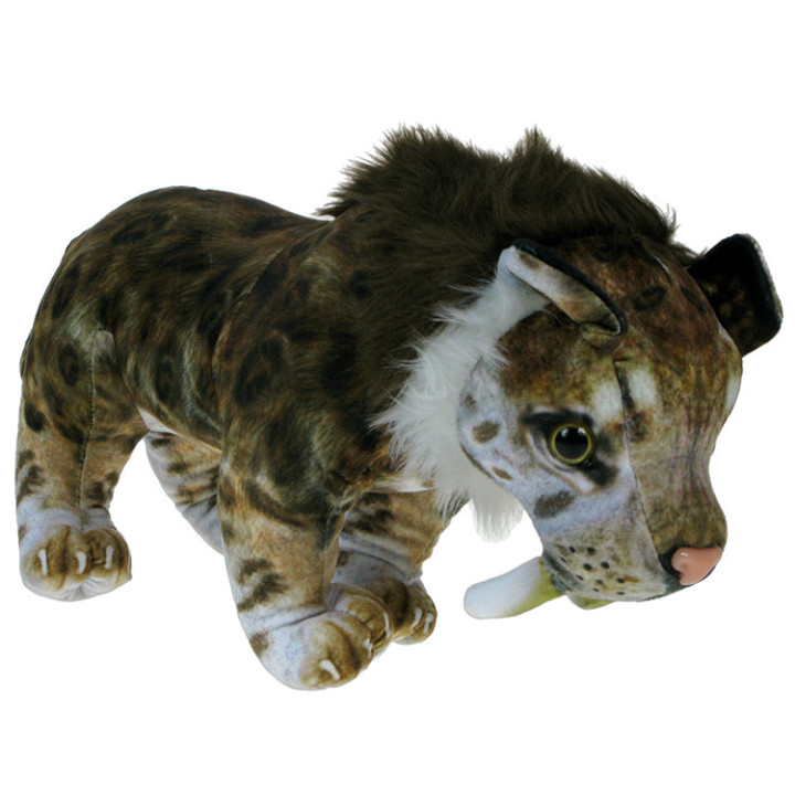 Prehistoryczne Zoo: Maskotka Tygrys Szablozębny 40cm