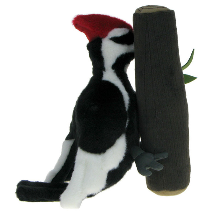 Maskotka Dzięcioł siedzący na pniu drzewa 34cm Eco-Friendly
