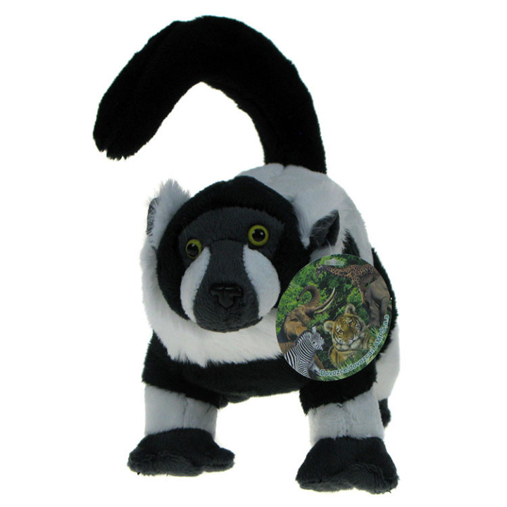 Maskotka Lemur Wari (czarno-biały) 20cm