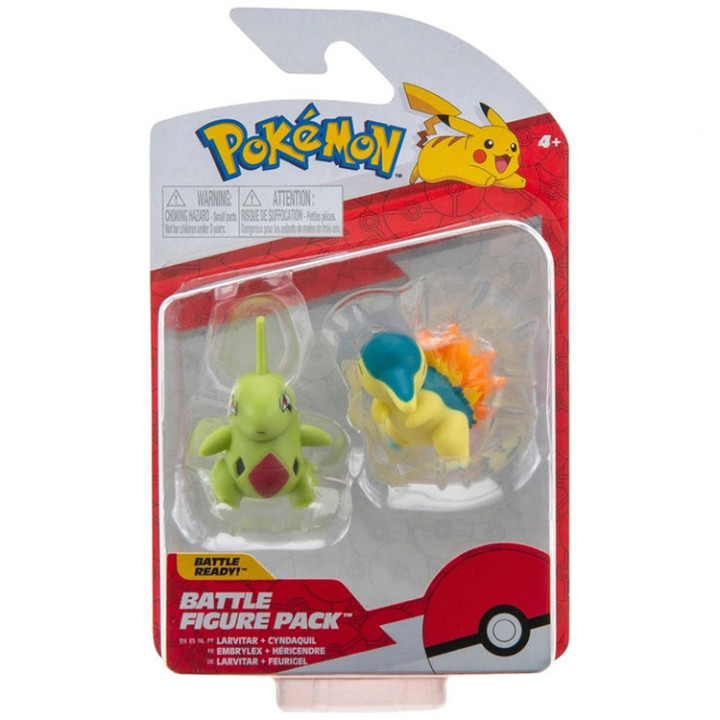 Pokemon - komplet 2 figurek - 38189 Larvital + Cyndaquil