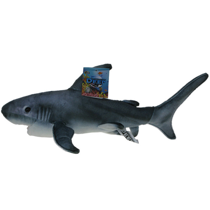 Pluszowe ZOO: Maskotka Rekin szary 45cm