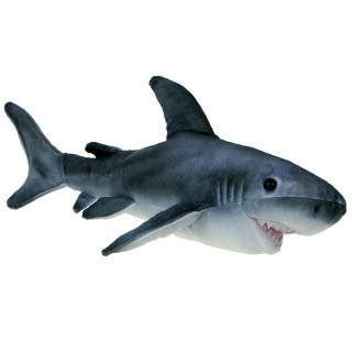 Pluszowe ZOO: Maskotka Rekin szary 45cm