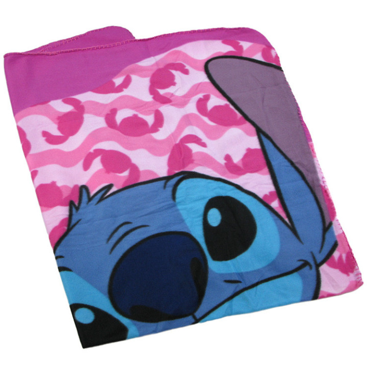 Koc polarowy Lilo i Stitch: niebieski stworek Stitch