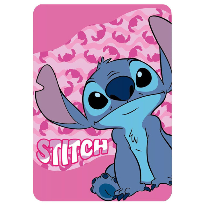 Koc polarowy Lilo i Stitch: niebieski stworek Stitch