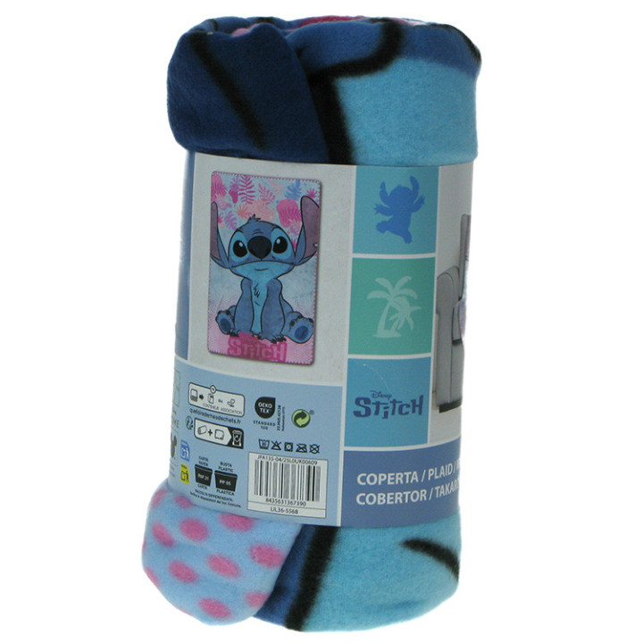Koc polarowy Lilo i Stitch: niebieski stworek Stitch (367390)