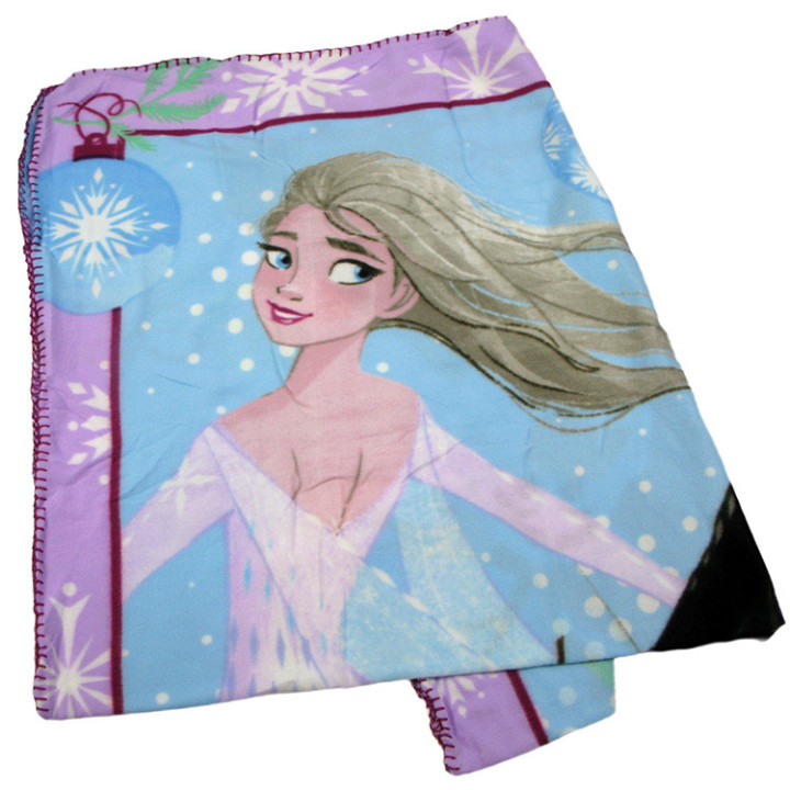 Koc polarowy Frozen: Kraina Lodu - Siostry Anna i Elsa oraz Olaf